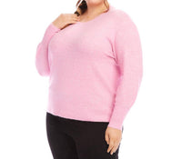 Karen Kane - Plus Size Blouson Sleeve Sweater - clothing - crew - directbrandpartner