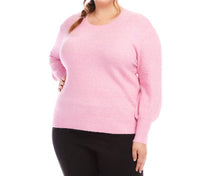 Karen Kane - Plus Size Blouson Sleeve Sweater - clothing - crew - directbrandpartner