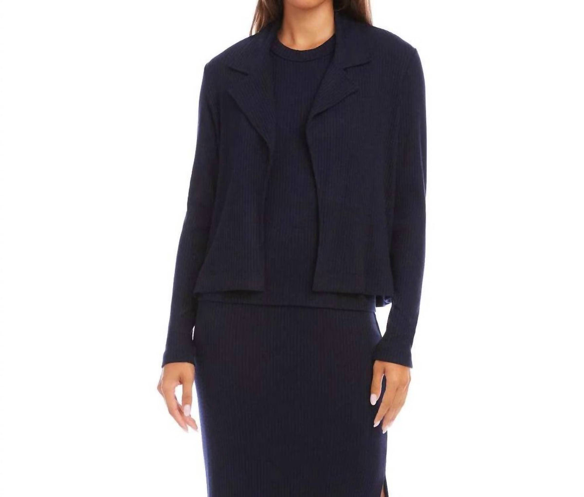 Karen Kane - Ribbed Jacket