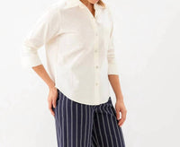 Karen Kane - Ruched Sleeve Button-up Shirt