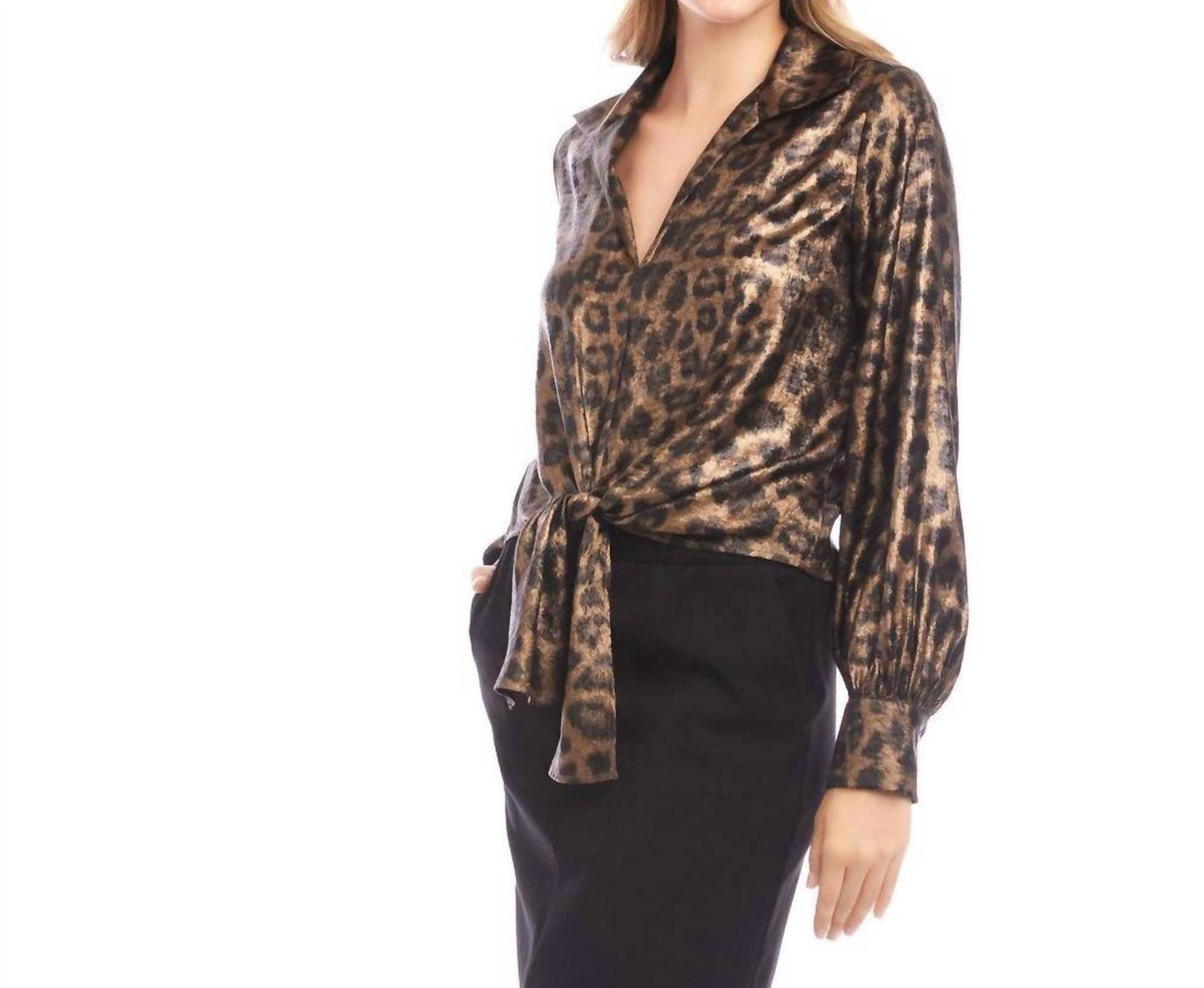Karen Kane - Tie front top