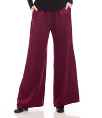 Karen Kane - Women's Wide Leg Satin Pants - clothing - directbrandpartner - pants