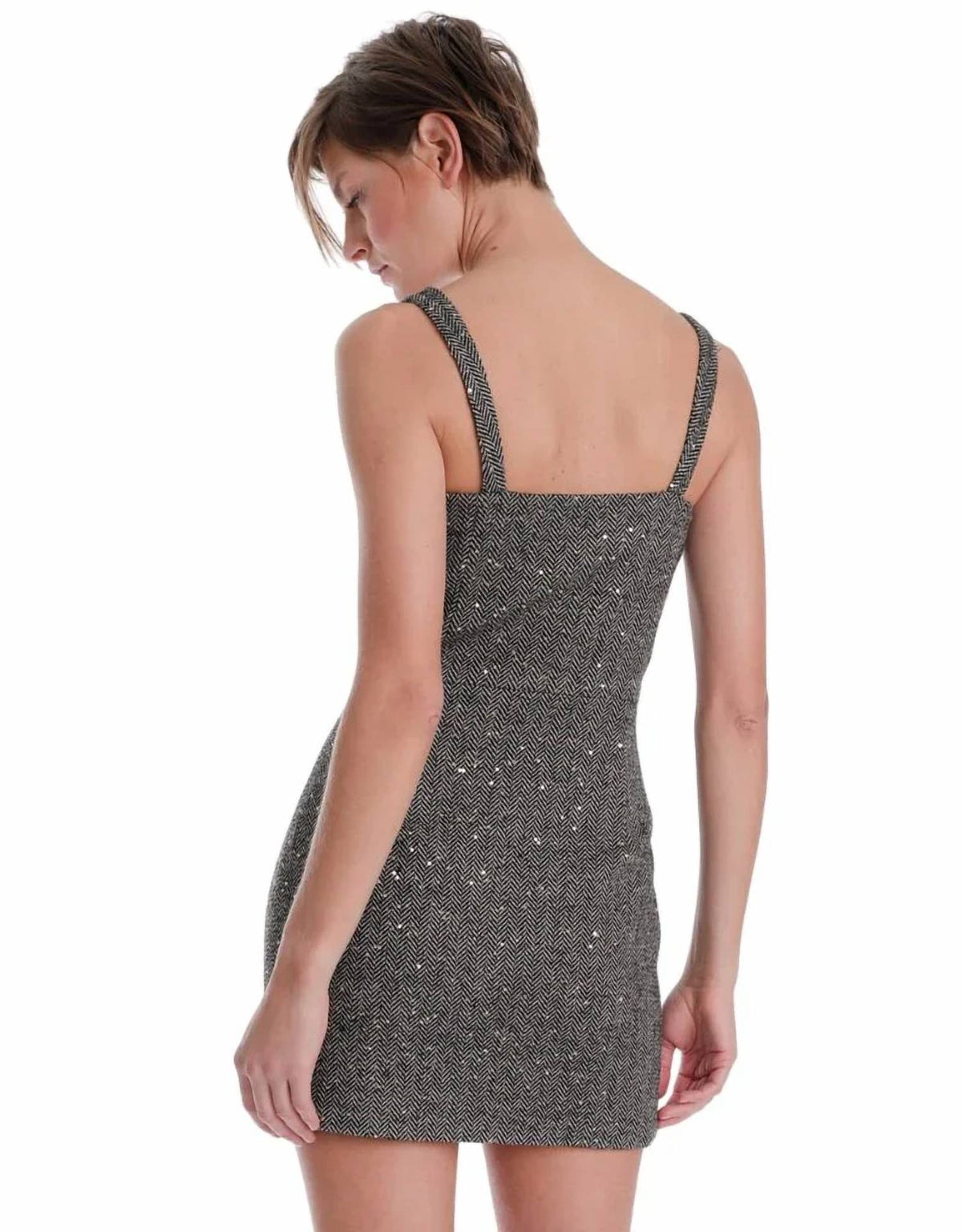 Karina Grimaldi - Clara Sequin Tweed Mini Dress