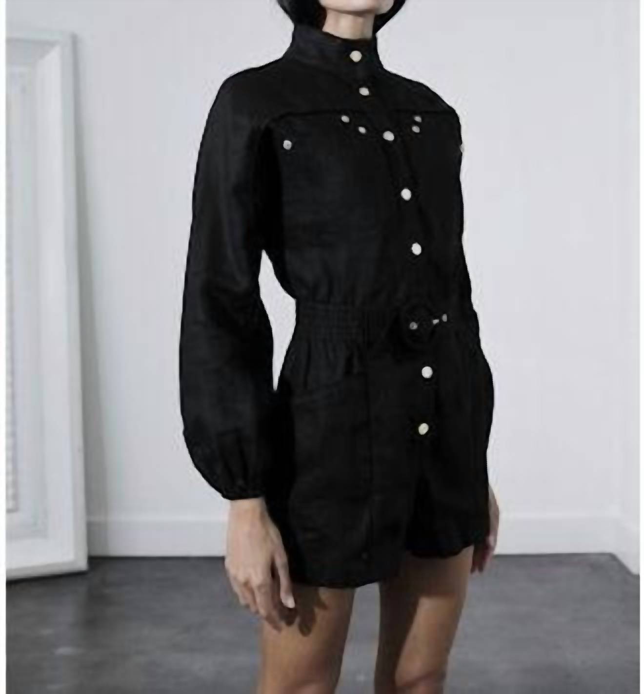 Karina Grimaldi - Juniper Romper - black - clothing - jumpsuits