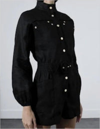 Karina Grimaldi - Juniper Romper - black - clothing - jumpsuits