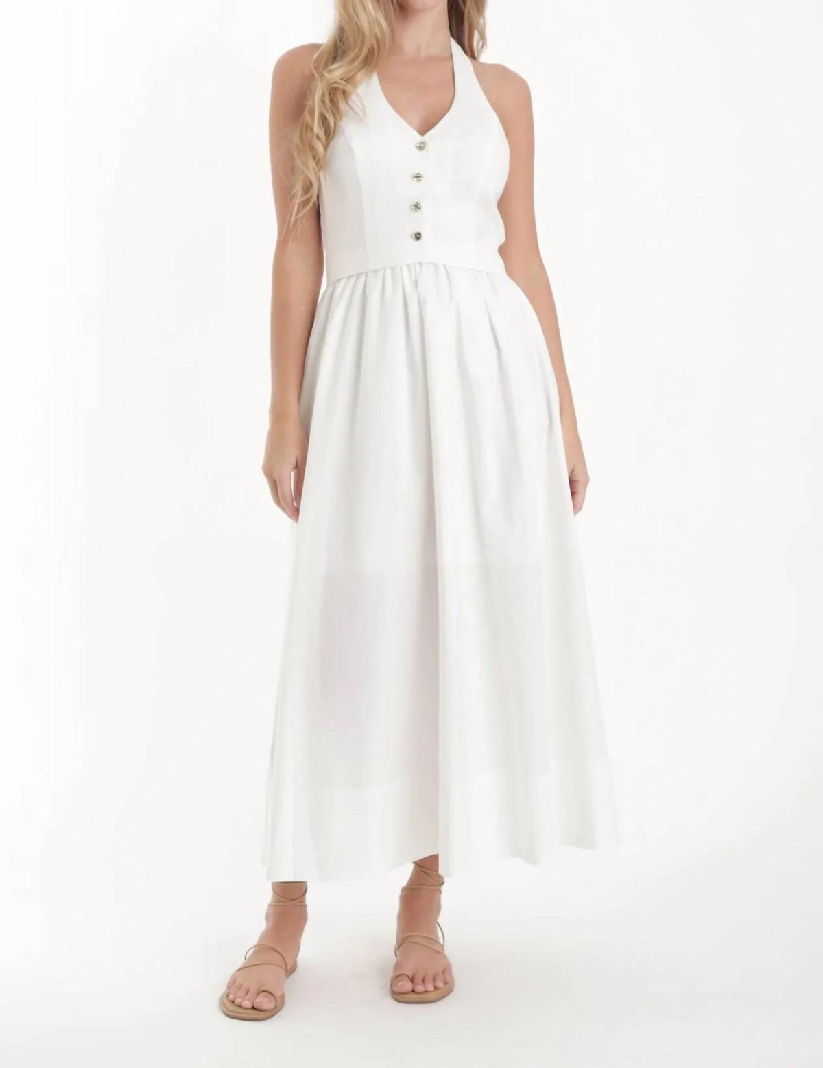 Karina Grimaldi - Orel Solid Midi Dress