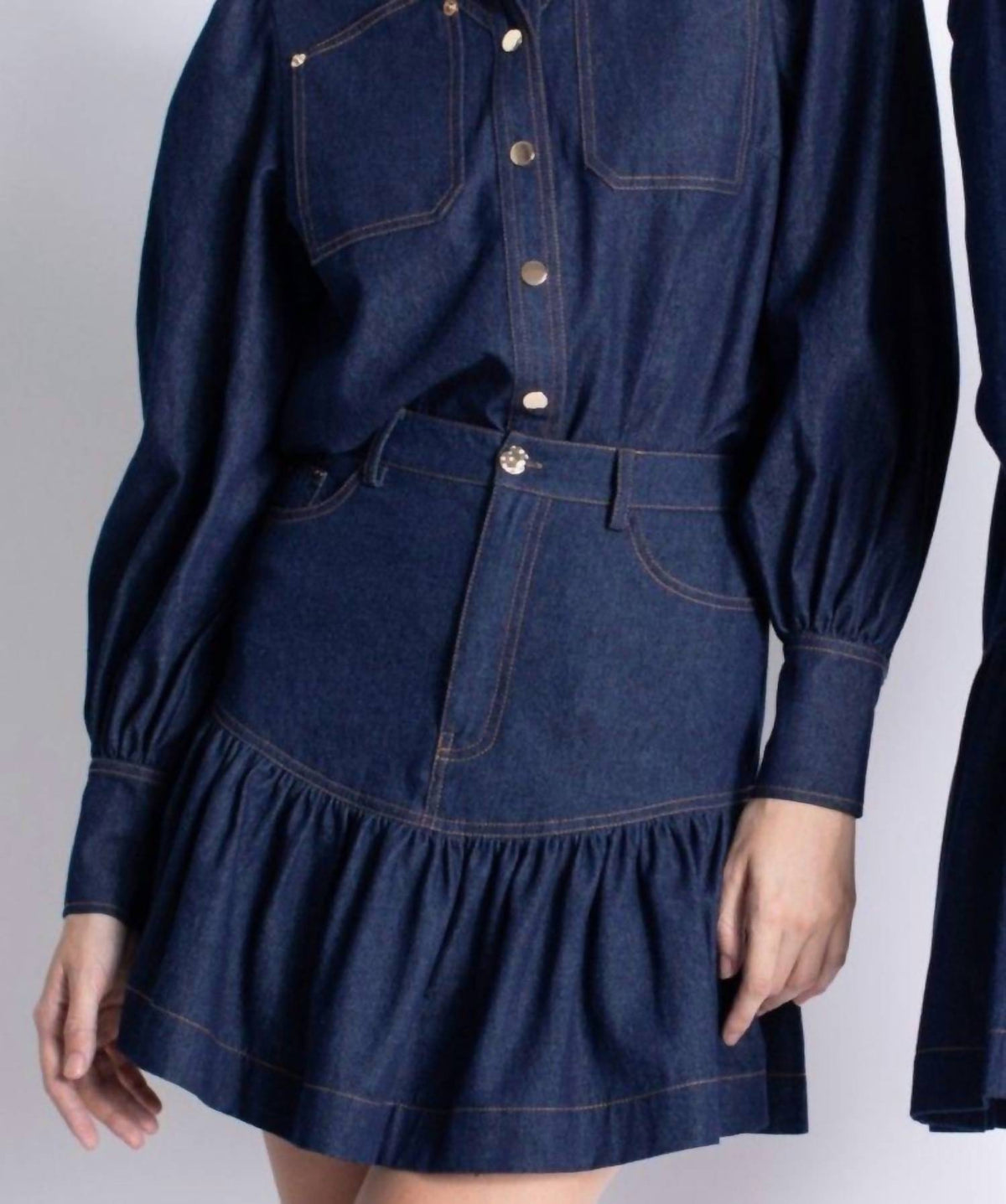 Karina Grimaldi - Saraswati Denim Top