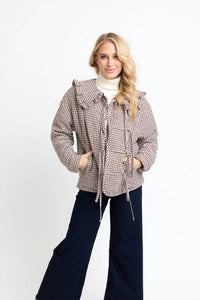 Karlie - Check Collar Novelty Jacket