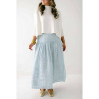 Karlie - Floral Stripe Maxi Skirt