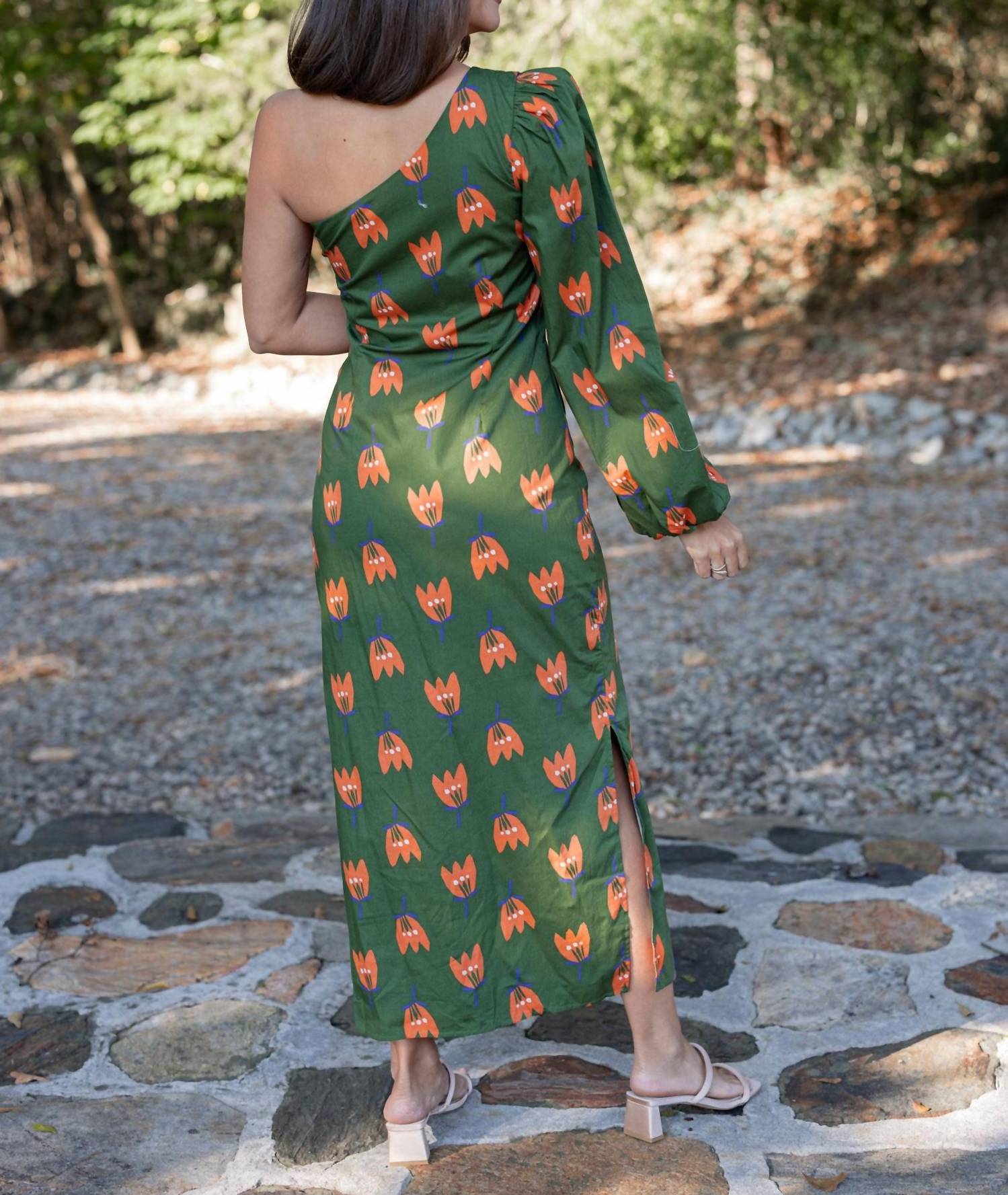 Karlie - One Shoulder Maxi Dress - clothing - cotton - dresses