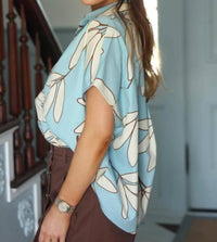 Karlie - Palm Leaf Blouse