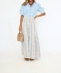 Karlie - Ruffle Neck Button Up Top