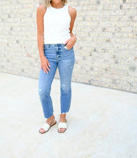 Karlie - Solid Ribbed Tank