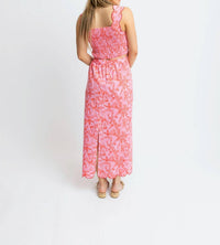 Karlie - Tropical Linen Maxi Skirt