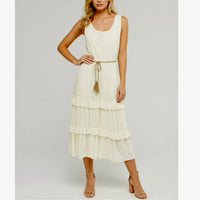 Kate And Lily - Lace Boho Daydream Sleeveless Midi Dress - clothing - cotton - dresses