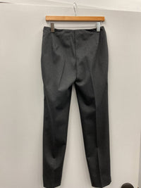 Katia Serafini - CHARCOAL FLAT FRONT SIDE ZIP WOOL PANT