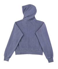 Katie J Nyc - Cody Zip Hoodie - blue - clothing - cotton - blend