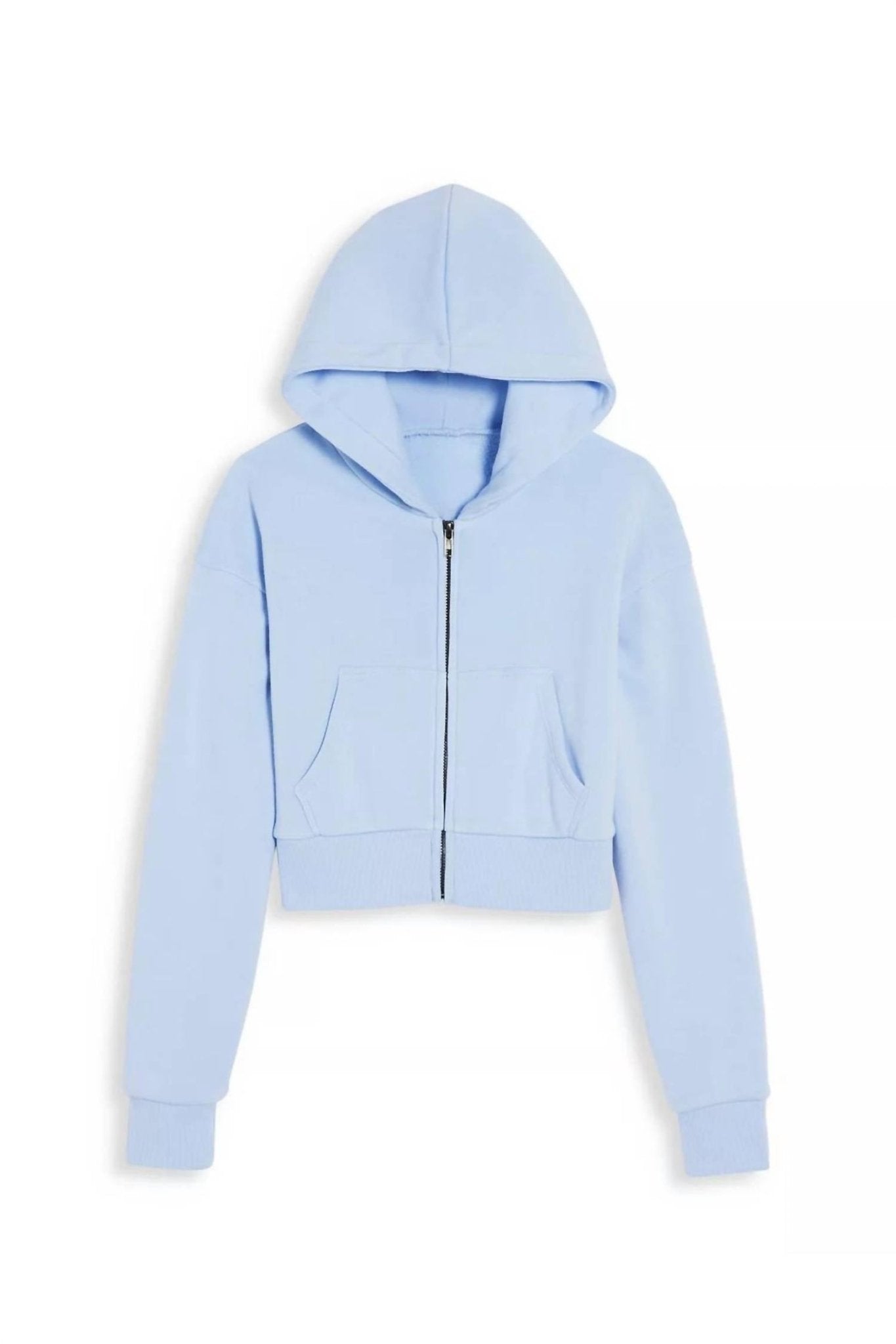 Katie J Nyc - Girl's Dylan Cropped Zip Up Tween Jacket - blue - polyester - 