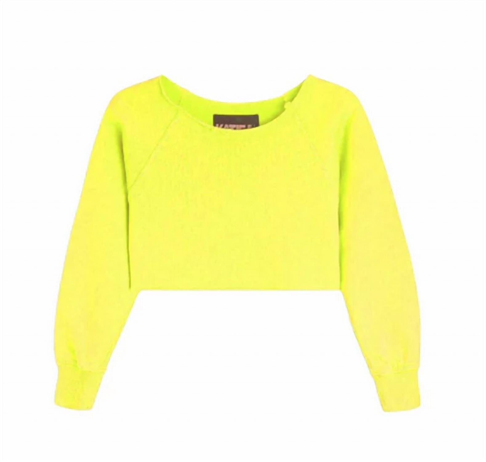 Katie J Nyc - Girl's Shane Off Shoulder Pullover - clothing - cotton - blend - hoodies