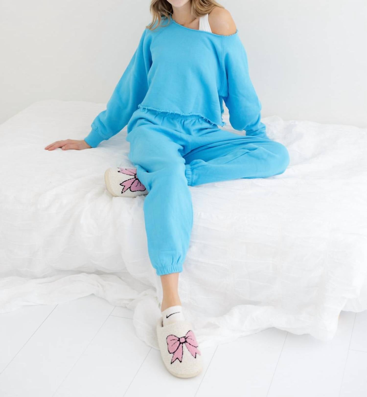Katie J Nyc - Girl's Shane Pant - blue - bottoms - clothing