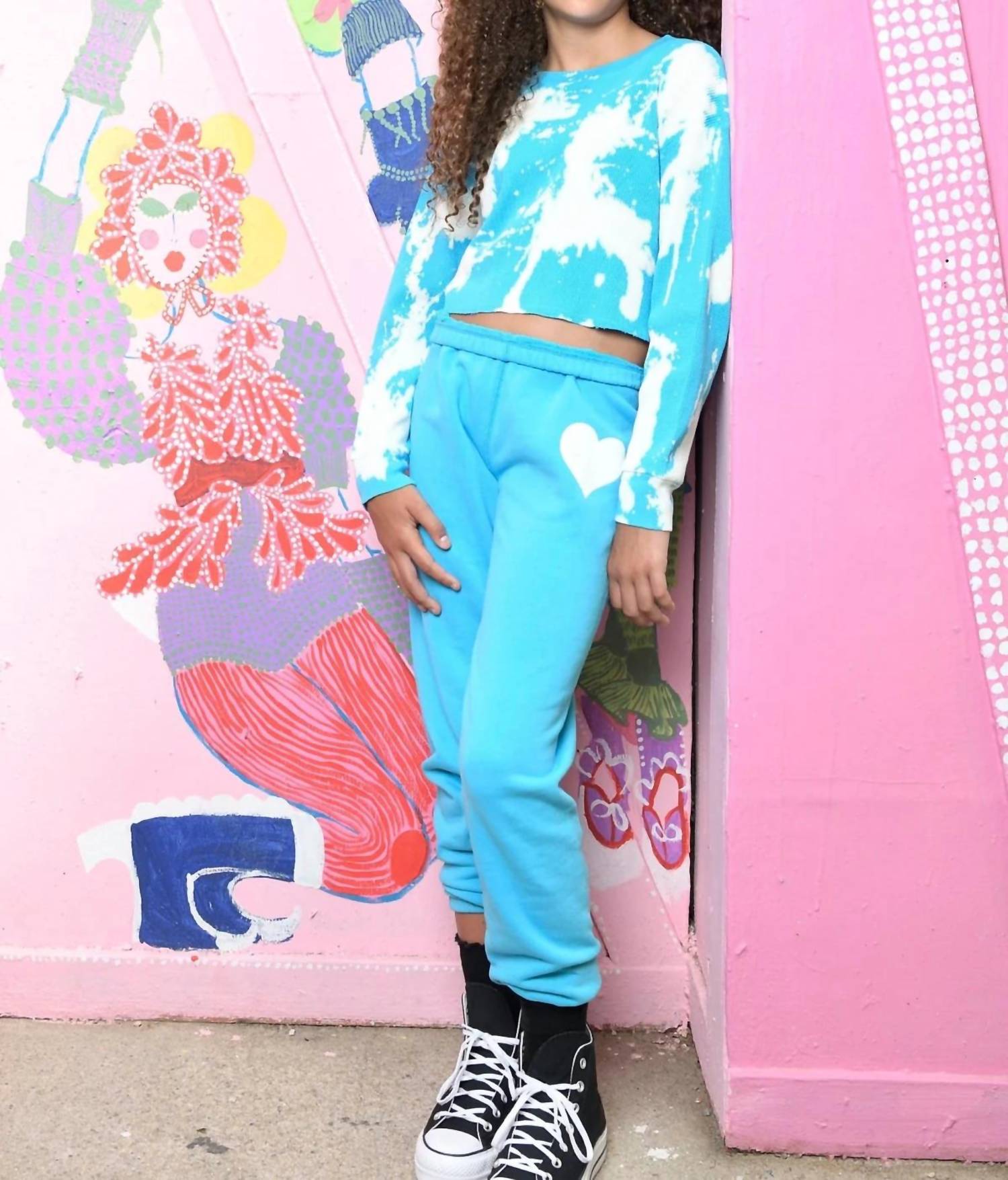 Katie J Nyc - Girl's Shane Pant - blue - bottoms - clothing