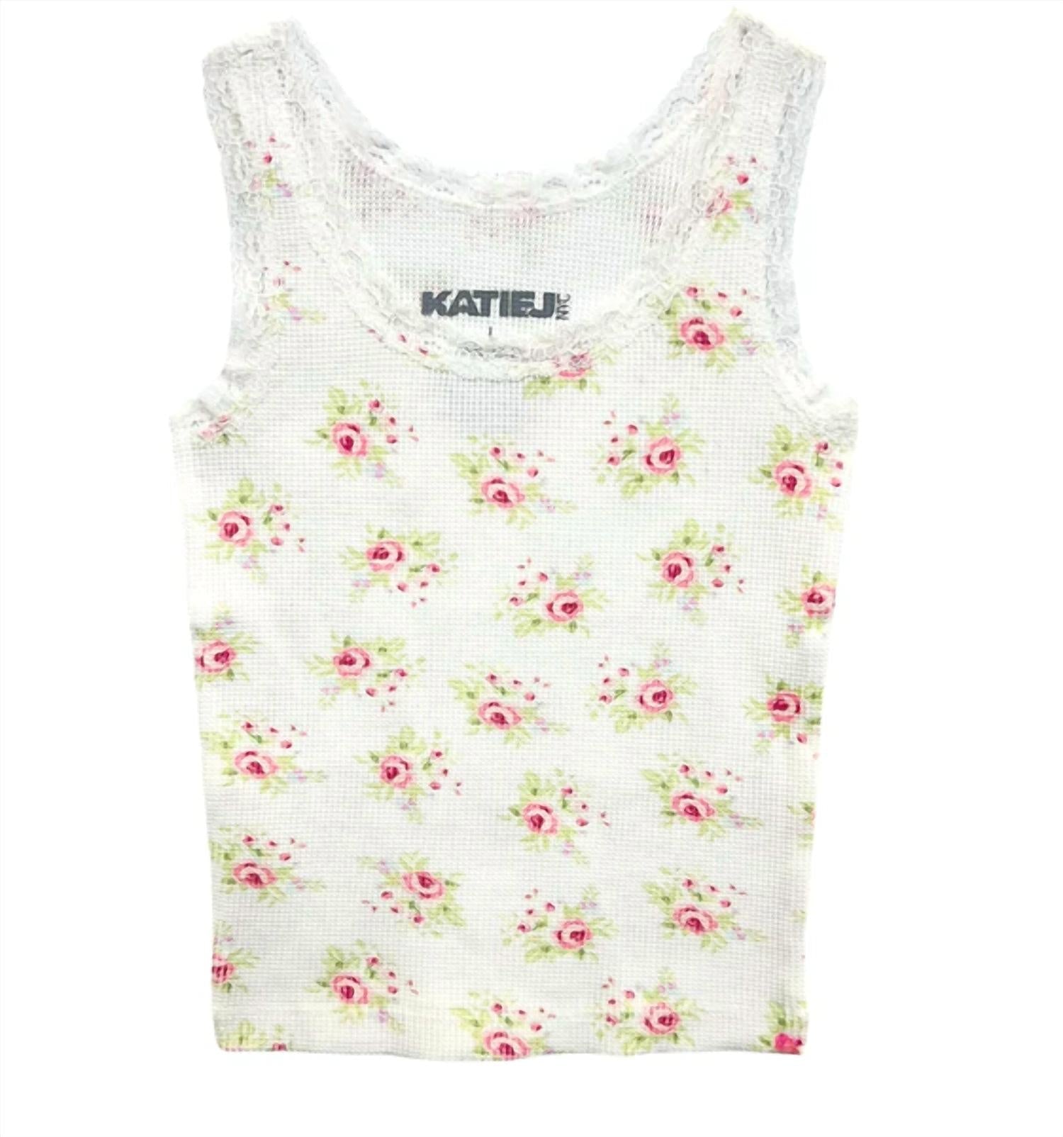 Katie J Nyc - Junior Wren Tank - clothing - floral - kids