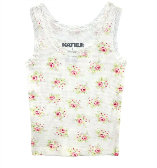 Katie J Nyc - Junior Wren Tank - clothing - floral - kids