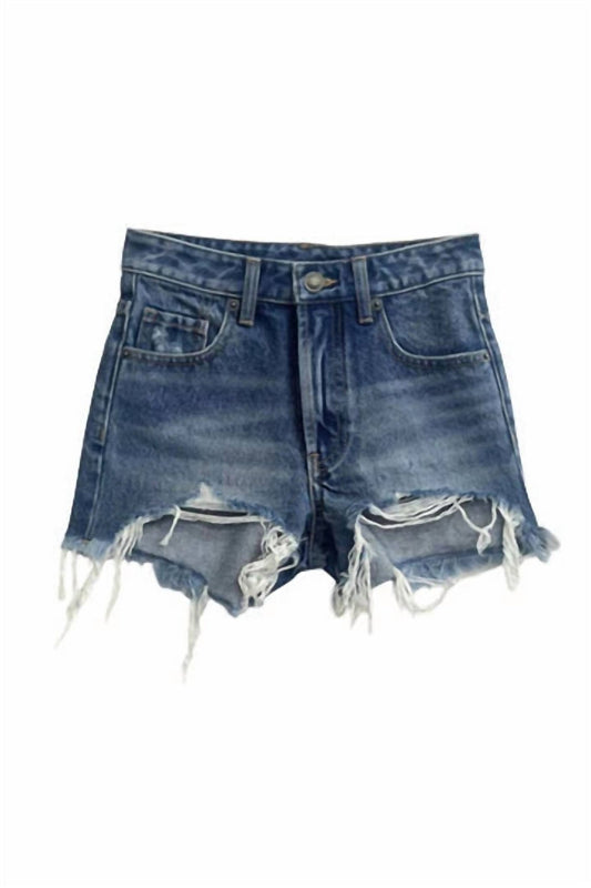 Katie J Nyc - Malibu Short - blue - bottoms - clothing