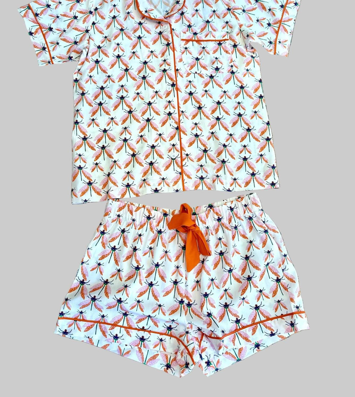 Katie Kime - Dragonfly Pajama Shorts Set