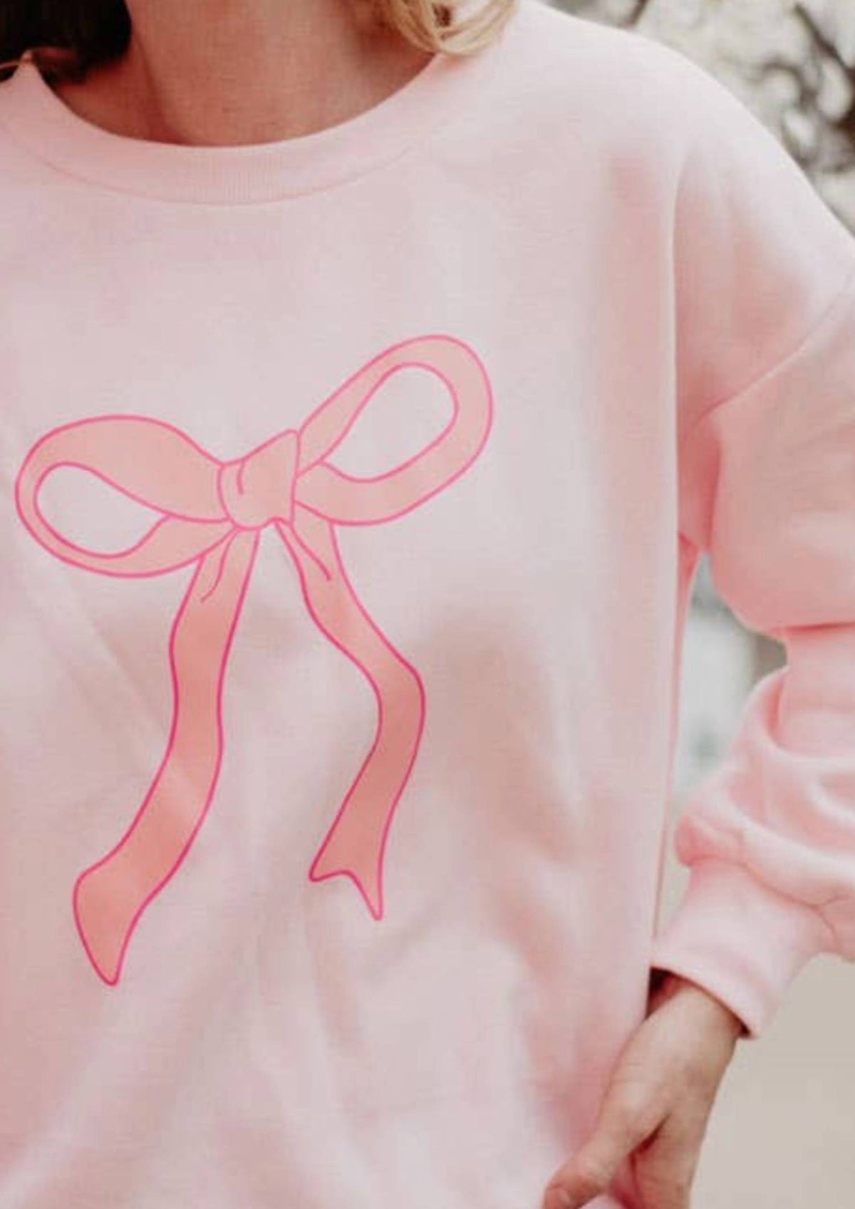 Katydid - Coquette Bow Crewneck Sweatshirt