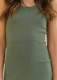 Kaveah - Girl's Ribbed Tank Dress - casual - clothing - dresses