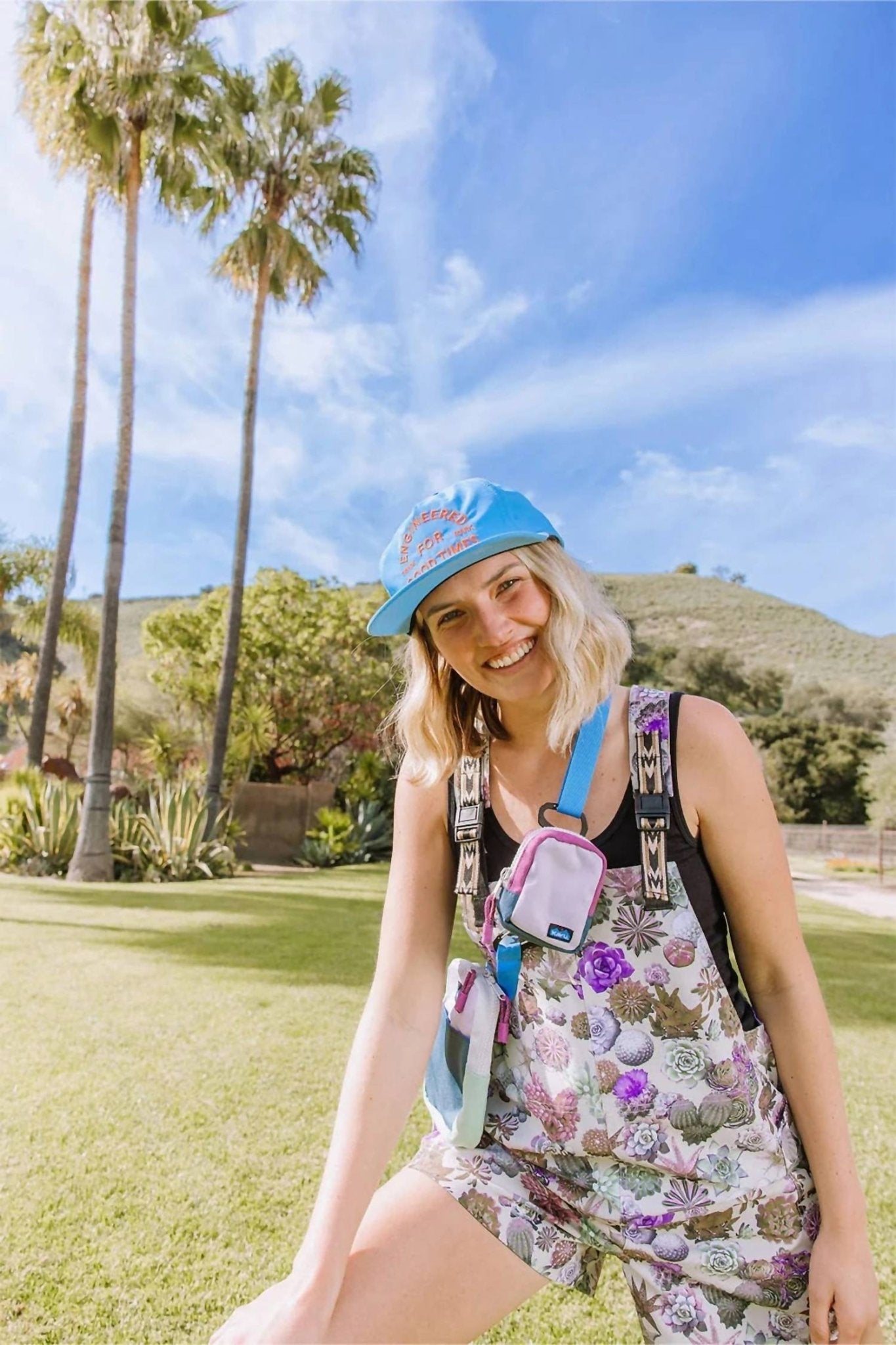 Kavu - Montanita Short Overalls - clothing - floral - jumpsuits