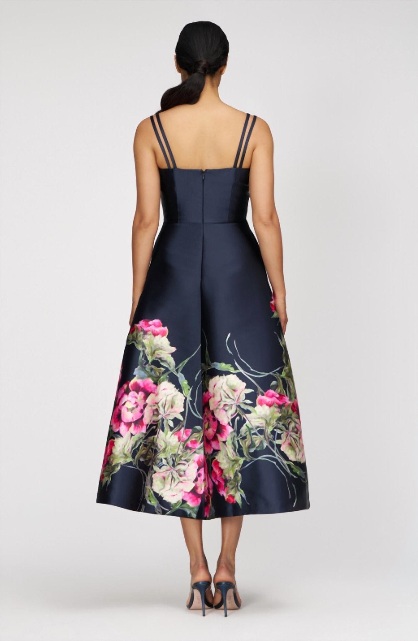 Kay Unger - Margot Tea Length Dress - black - clothing - dresses