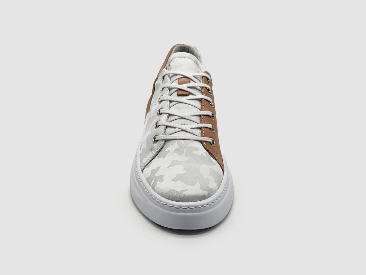 Kcr Group - Women's Classic Camo Leather Sneakers