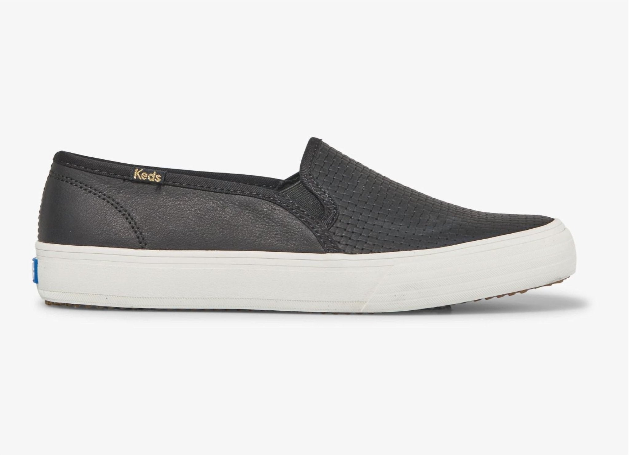 Keds - Women's Double Decker Embossed Leather Shoe - black - flats - loafers