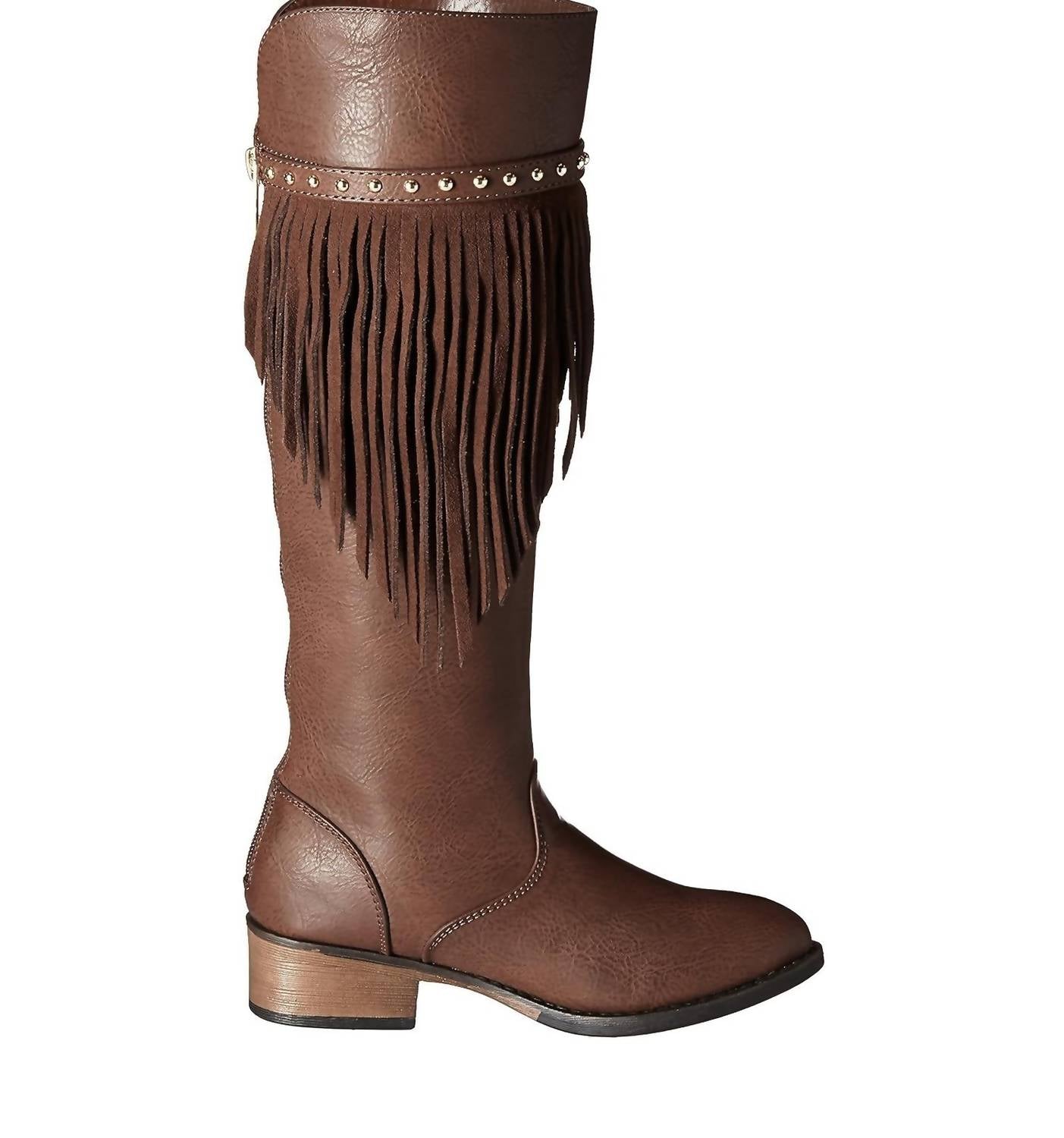 Kenneth Cole - Girls Downtown Fringe Boots - boots - brown - kids