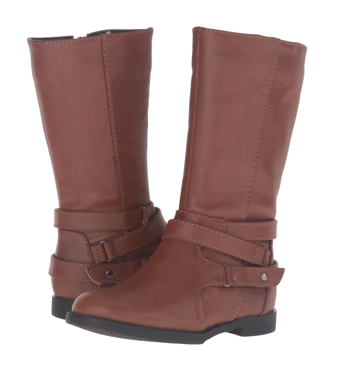 Kenneth Cole - Girls Kennedy Boot - boots - brown - faux - leather