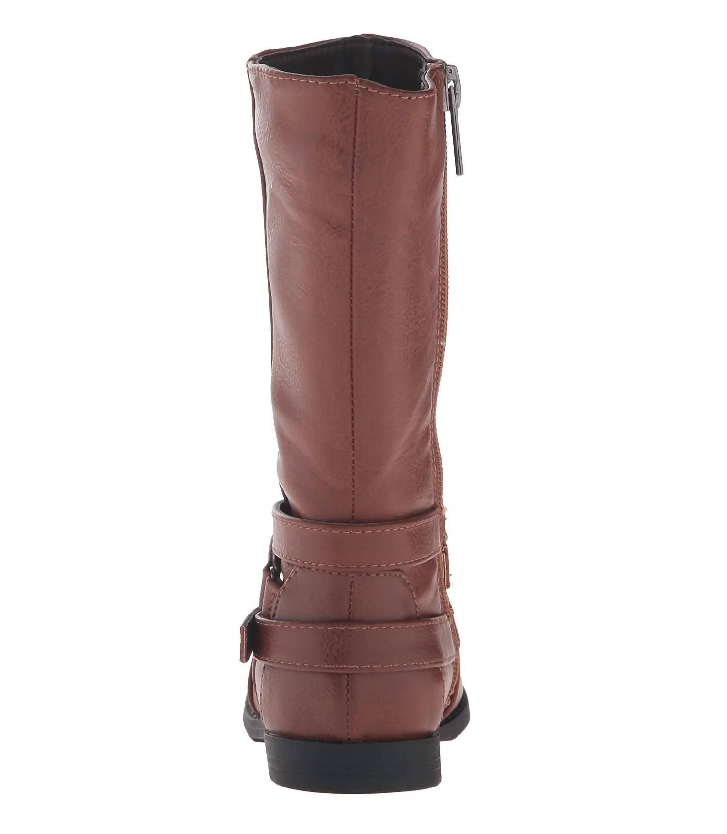 Kenneth Cole - Girls Kennedy Boot - boots - brown - faux - leather