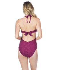 Kenneth Cole - Hall Of Fame Push Up One Piece Swimsuit - bikinis - clothing - nylon - blend