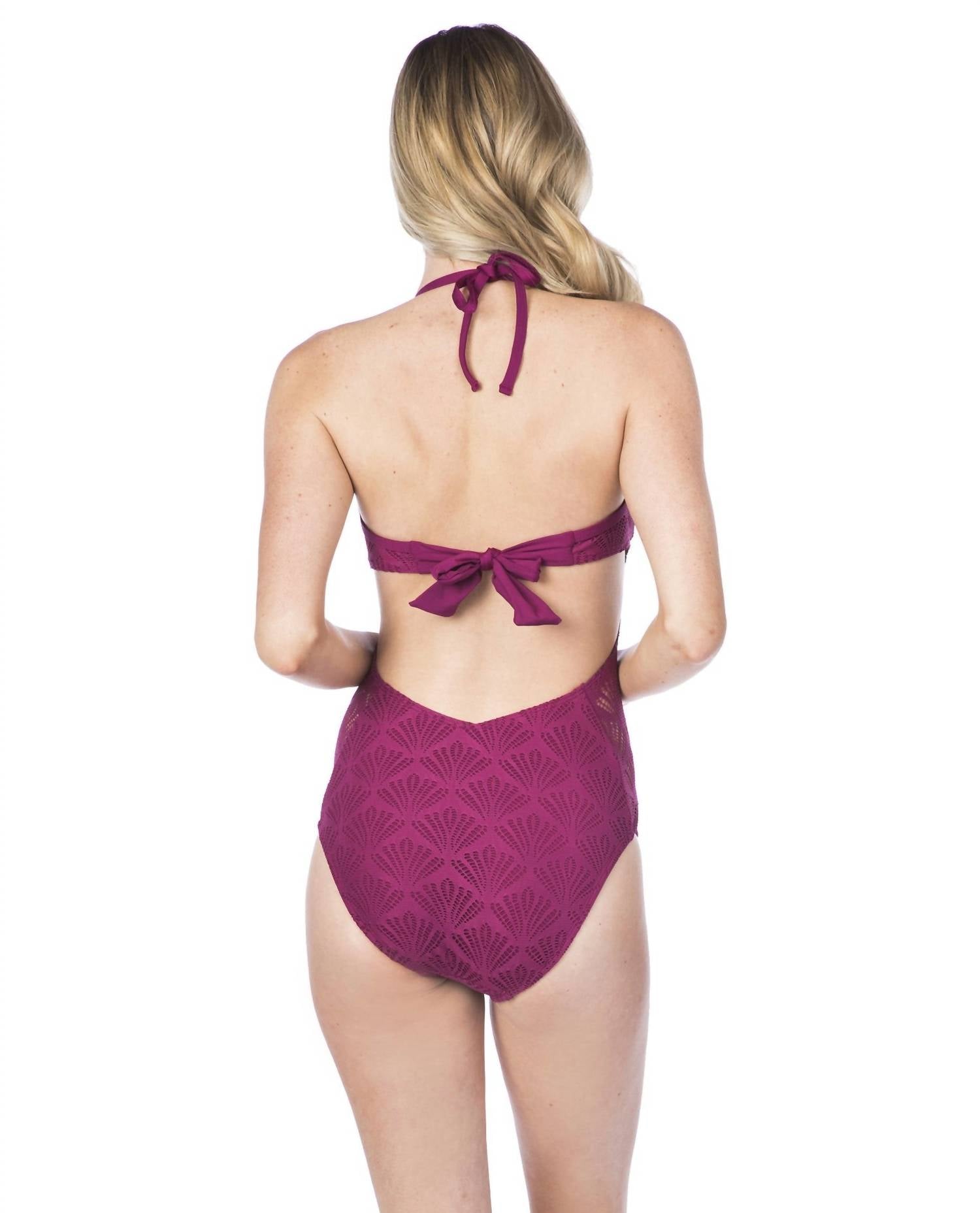 Kenneth Cole - Hall Of Fame Push Up One Piece Swimsuit - bikinis - clothing - nylon - blend