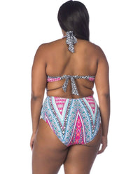 Kenneth Cole Reaction - Underwire One Piece Swimsuit - Plus - bikinis - blue - clothing