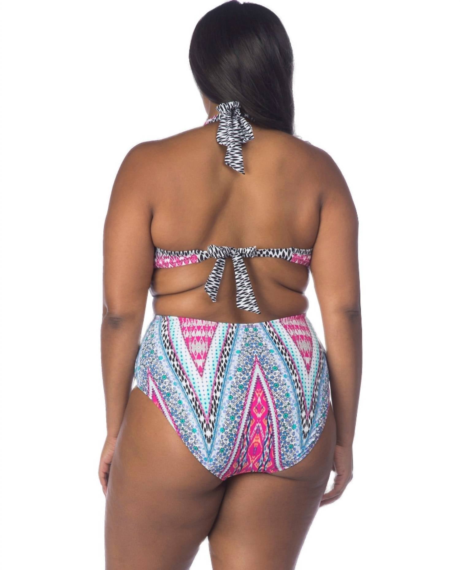Kenneth Cole Reaction - Underwire One Piece Swimsuit - Plus - bikinis - blue - clothing