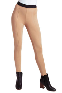 Kensie - Elastic Waistband Compression Ponte Leggings