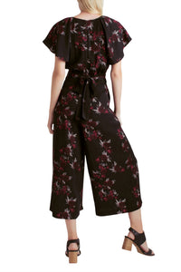 Kensie - Flutter Sleeve Belted Jumpsuit