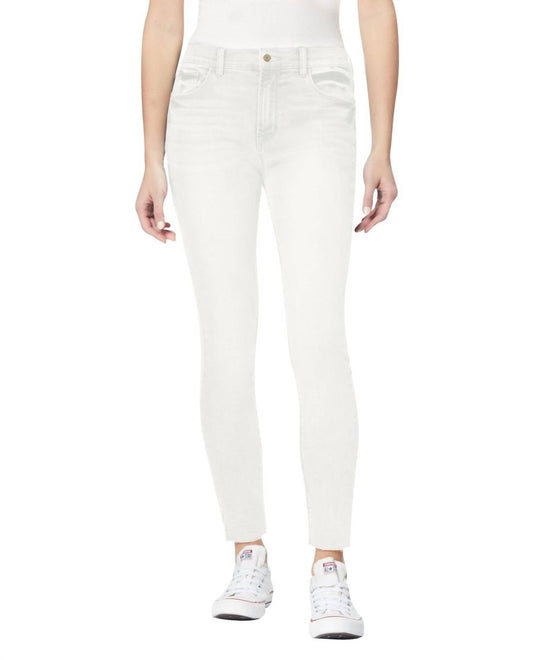 Kensie - High Rise Raw Hem Skinny Jean - clothing - cotton - blend - jeans