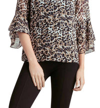Kensie - Long Sleeve Tie Front Top