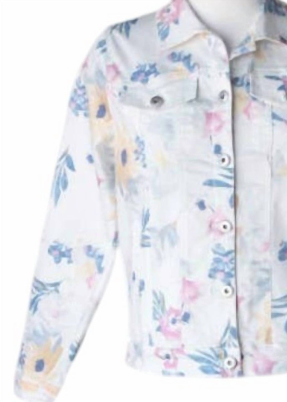 Keren Hart - Women's Floral Long Sleeve Button Jacket