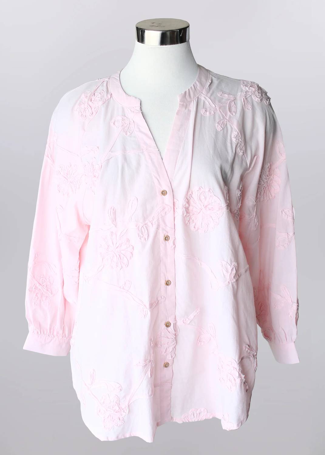 Keren Hart - Women's Button Down Blouse - Plus