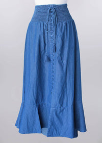 Keren Hart - Women's Button Maxi Skirt - Plus