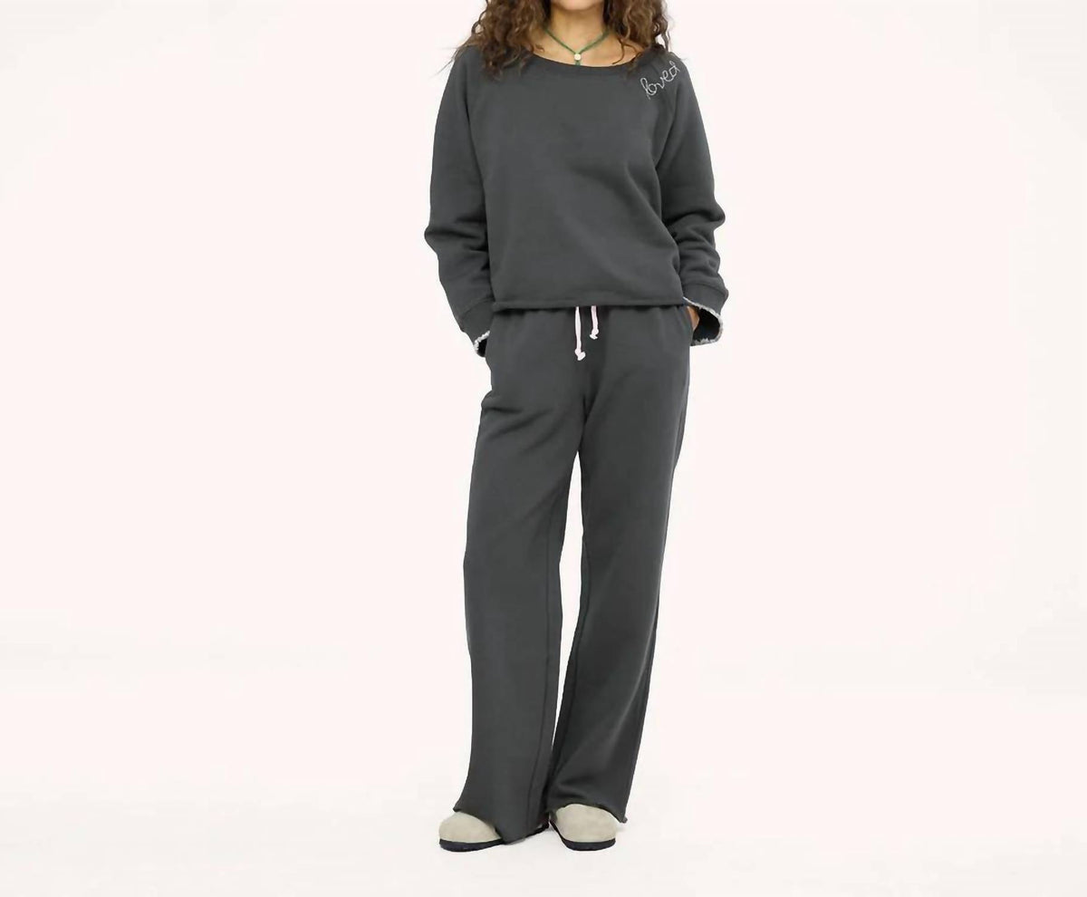 Kerri Rosenthal - Embroidered 'loved' Studio Sweatshirt